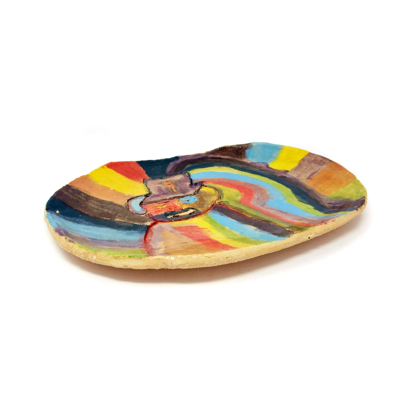 Bandeja con retrato del rey Tutankamón (S2326)