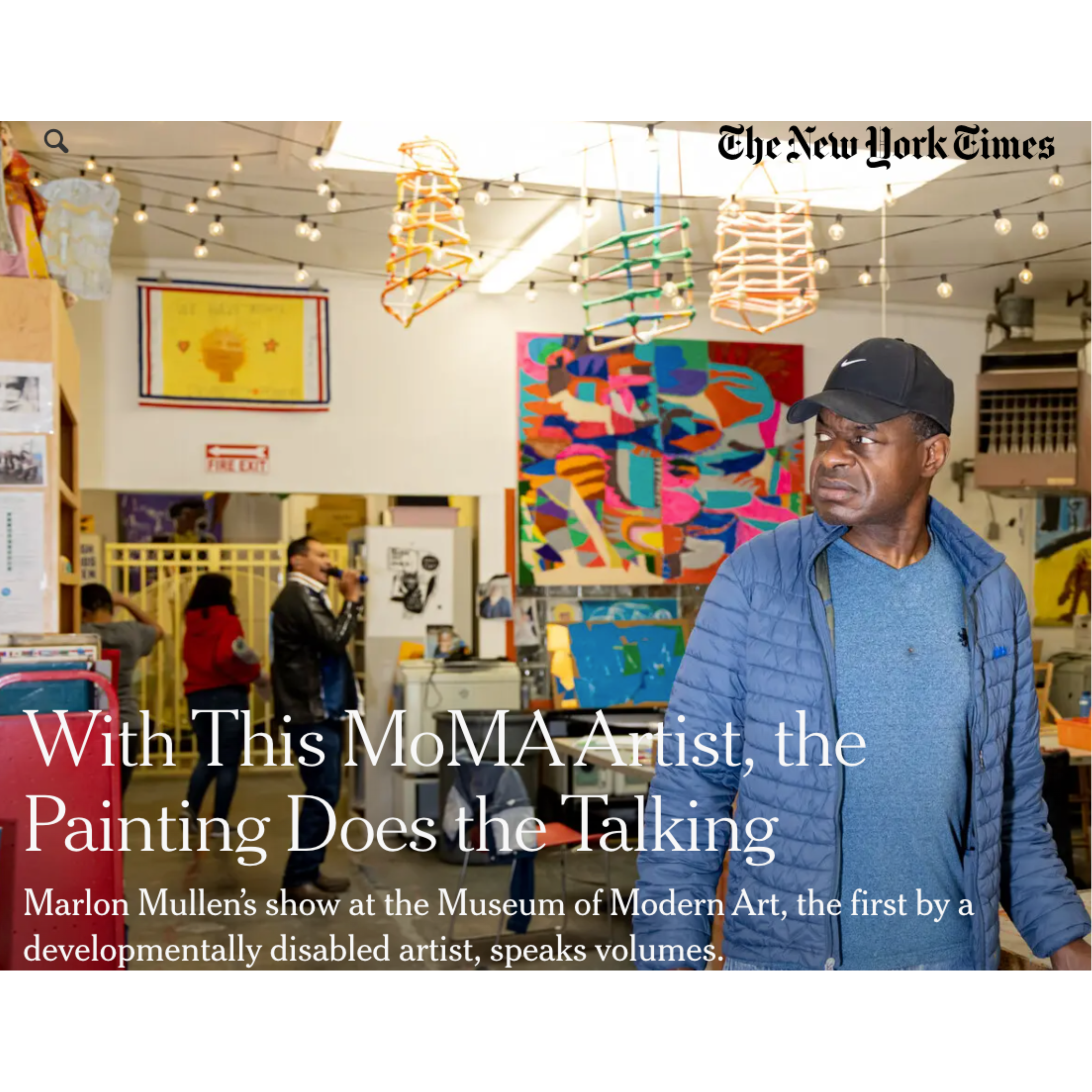 Marlon Mullen Featured in the New York Times