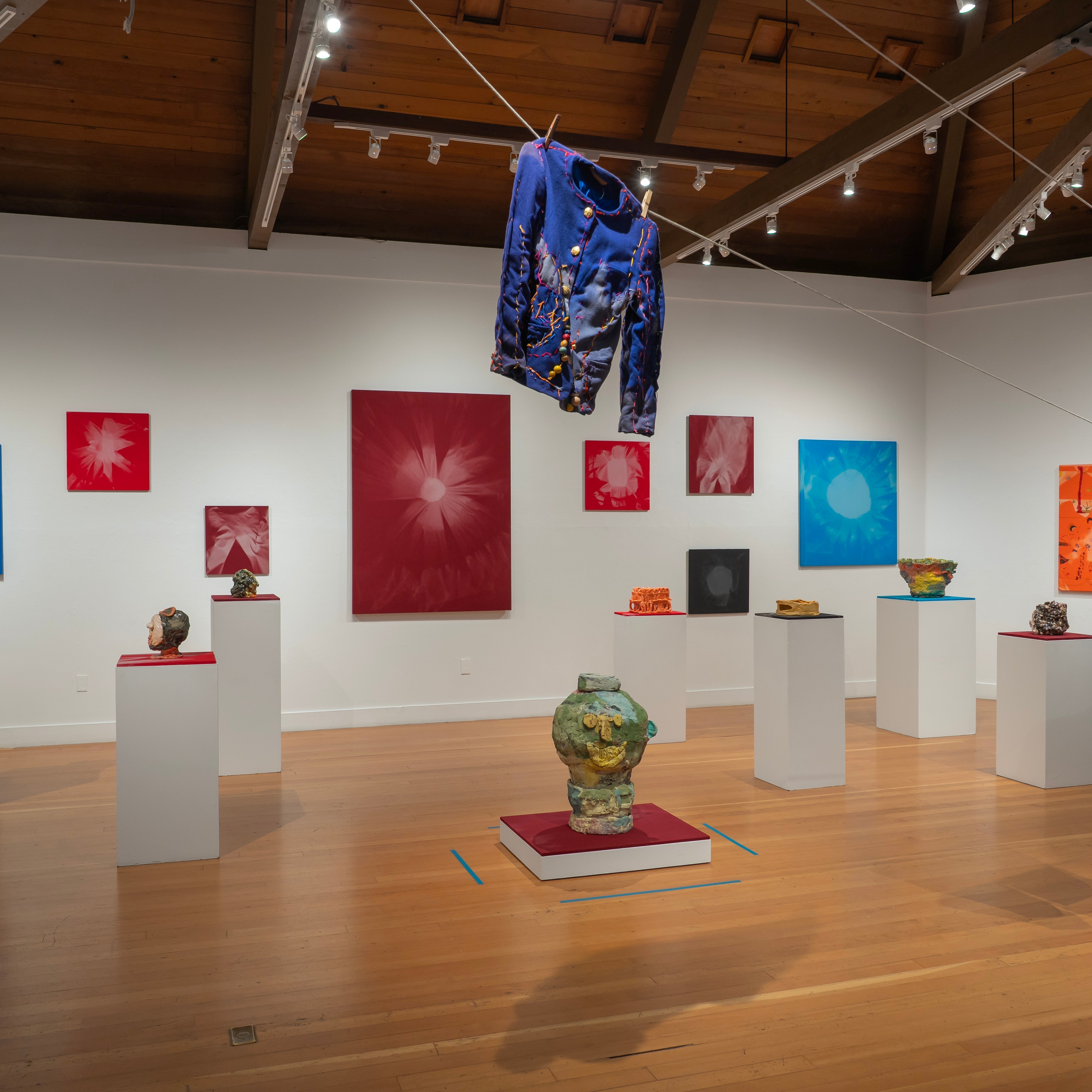 Installation view of PULLEY at Berkeley Art Center
