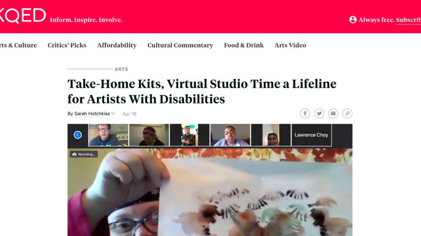 Interesting Reading: Take-Home Kits, Virtual Studio Time a Lifeline for Artists With Disabilities