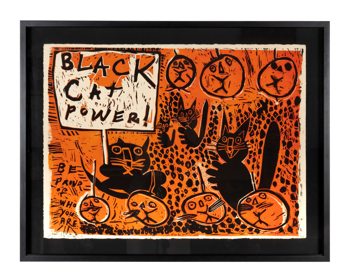 Black Cat Power Orange (D1641)