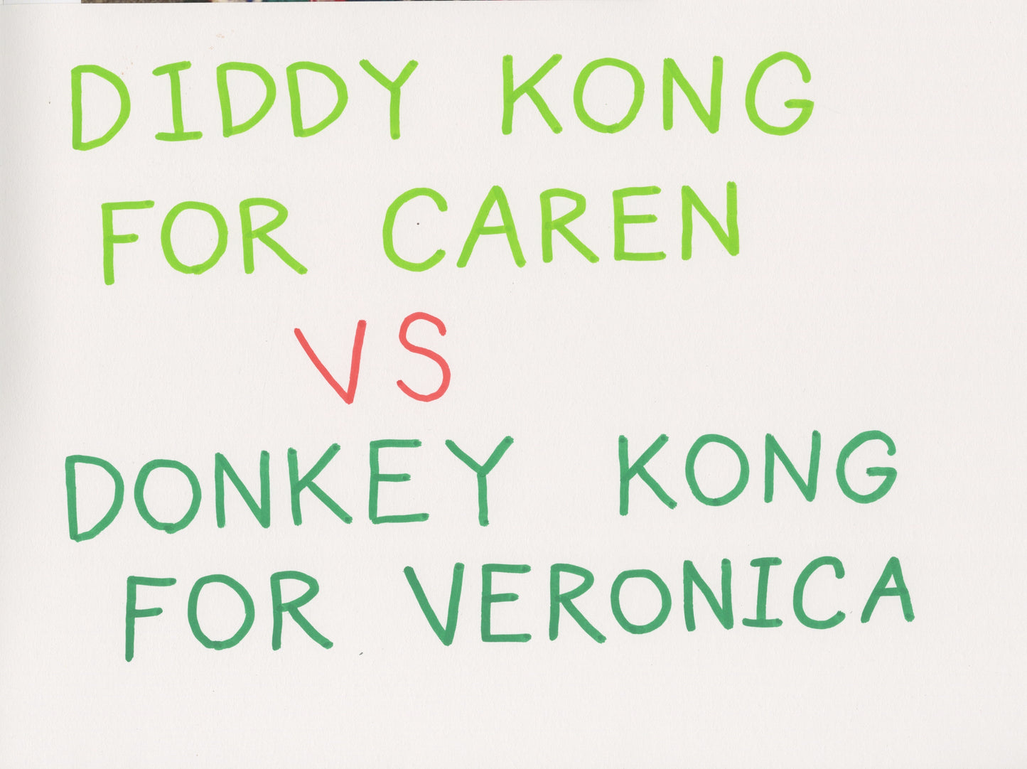 Diddy Kong vs Donkey Kong (D4902)