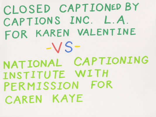 Closed Captioned vs National Captioning (D7320)