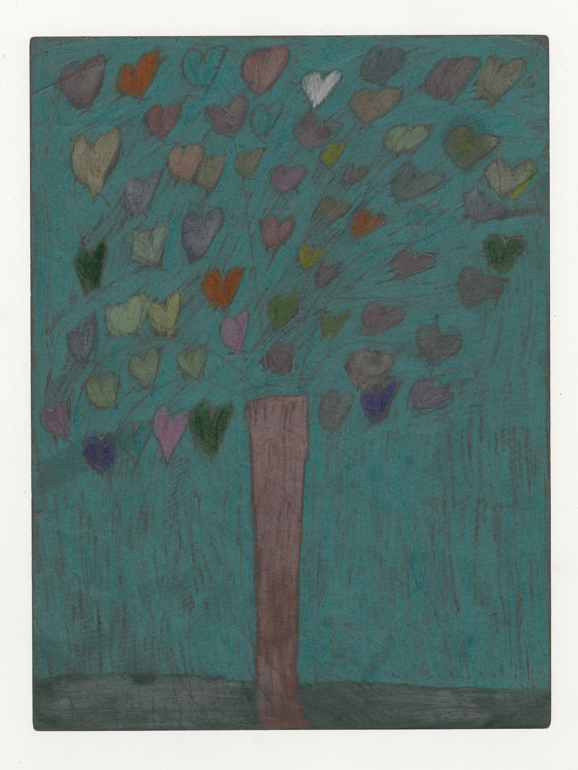 Untitled [Sprouting Hearts] (D8393)