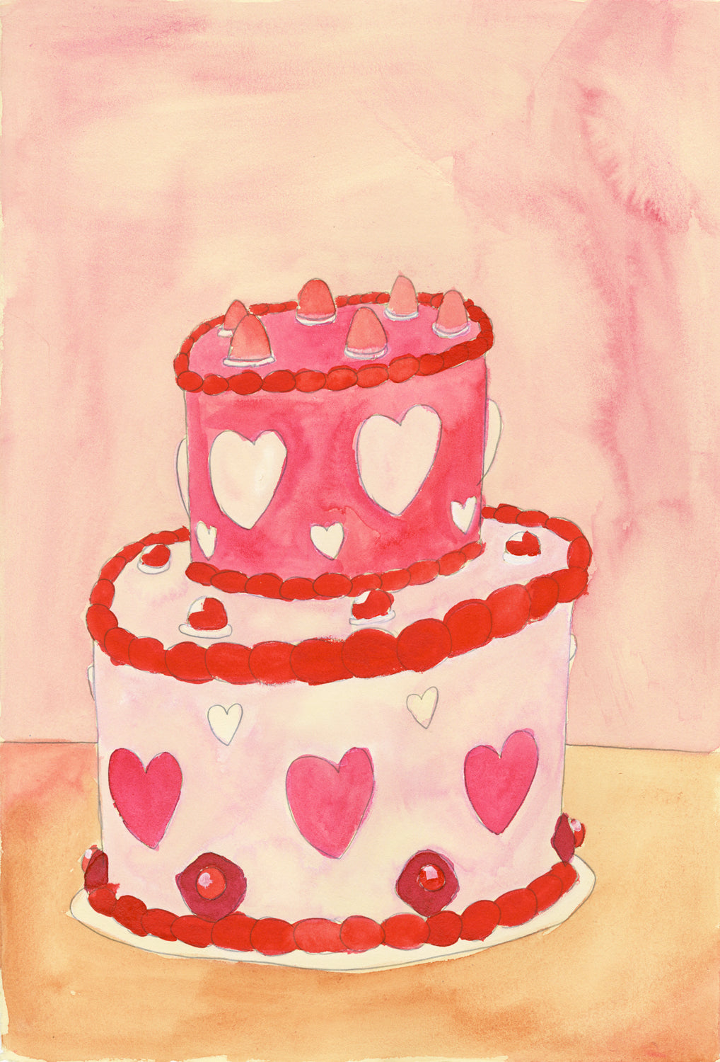 Valentine Cake (Strawberry) (D2137)