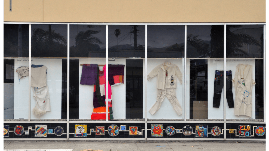 NIAD Windows Exhibition: Soft Material, Organized by Nan Collymore and Celia Lesh