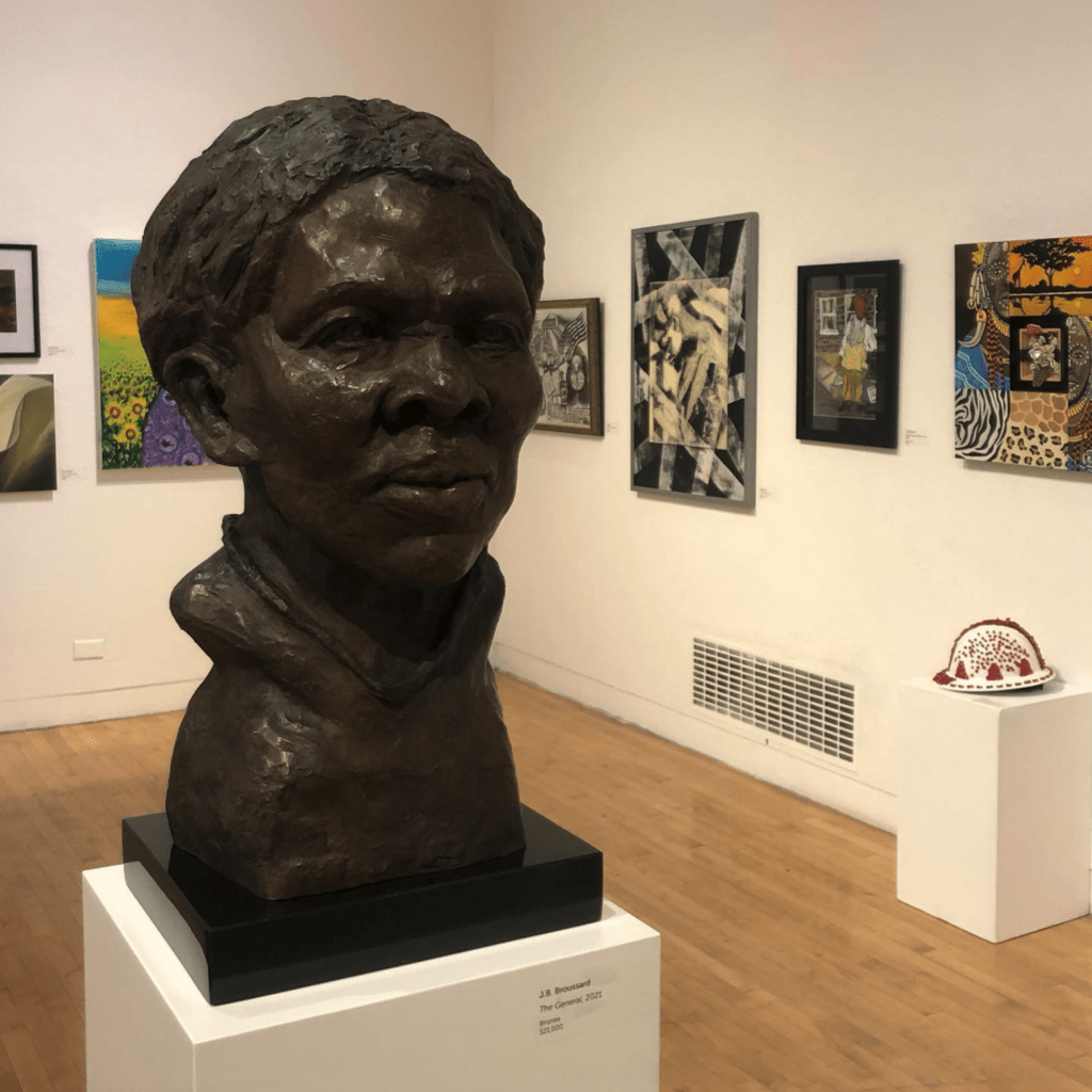 installation view of the Art of the African Diaspora at Richmond Art Center