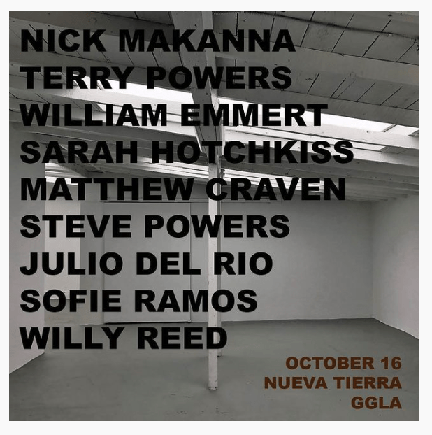 this is a poster for the upcoming show at the guerrero gallery in LA